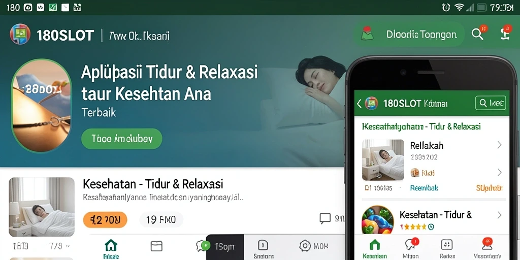 Antarmuka 180SLOT dengan pilihan suara relaksasi yang beragam.
