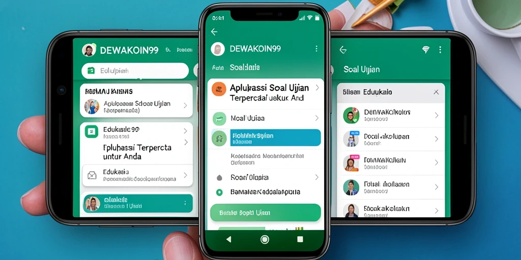 Tampilan antarmuka DEWAKOIN99 saat menjalankan soal ujian.