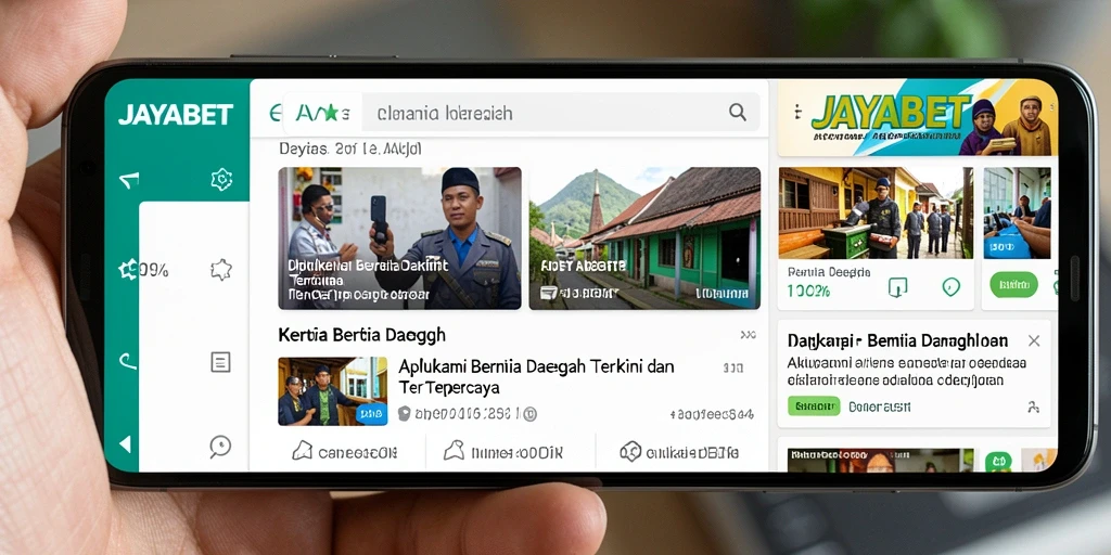 Tampilan antarmuka JAYABET yang informatif dan user-friendly.