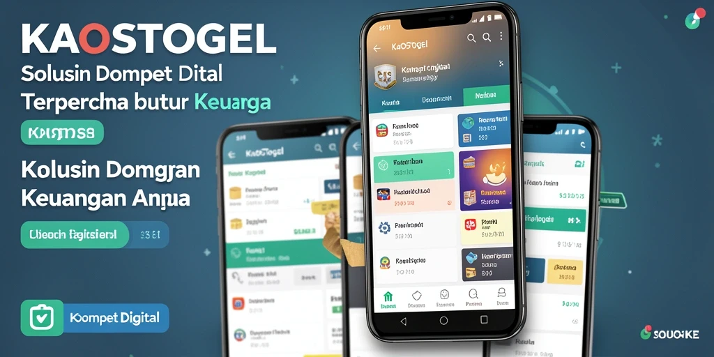 Antarmuka KAOSTOGEL yang ramah pengguna untuk transaksi keuangan.