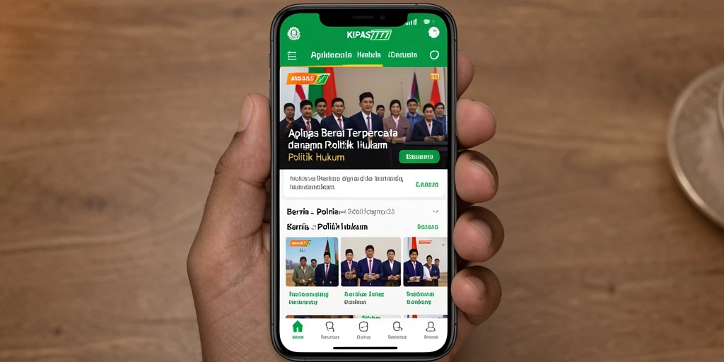 Tampilan antarmuka KIPAS777 yang sederhana dan informatif.