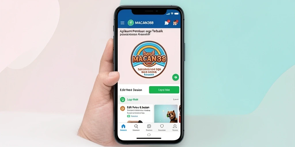 Screenshot antarmuka aplikasi MACAN388 menampilkan desain logo yang mudah dan menarik.