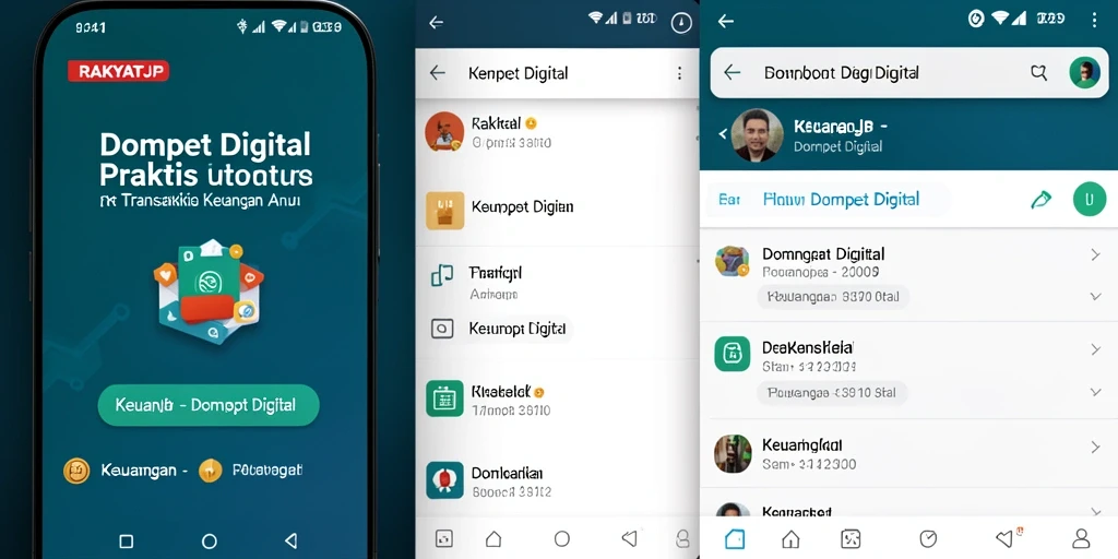 Antarmuka RAKYATJP yang sederhana dan mudah digunakan.